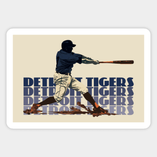 Retro Detroit Tigers Slugger Magnet